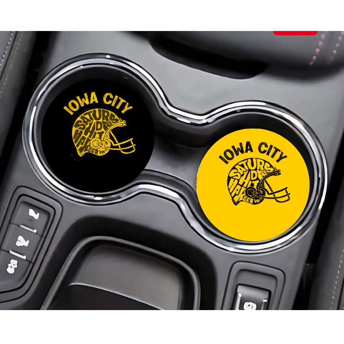 Car Coaster - Team Colors Iowa Hawkeyes