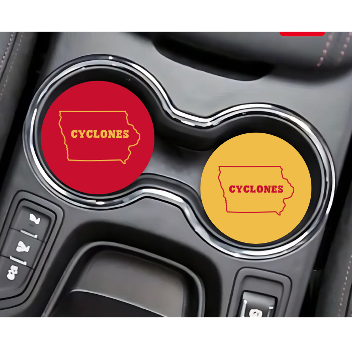 Car Coaster - Team Colors Iowa State