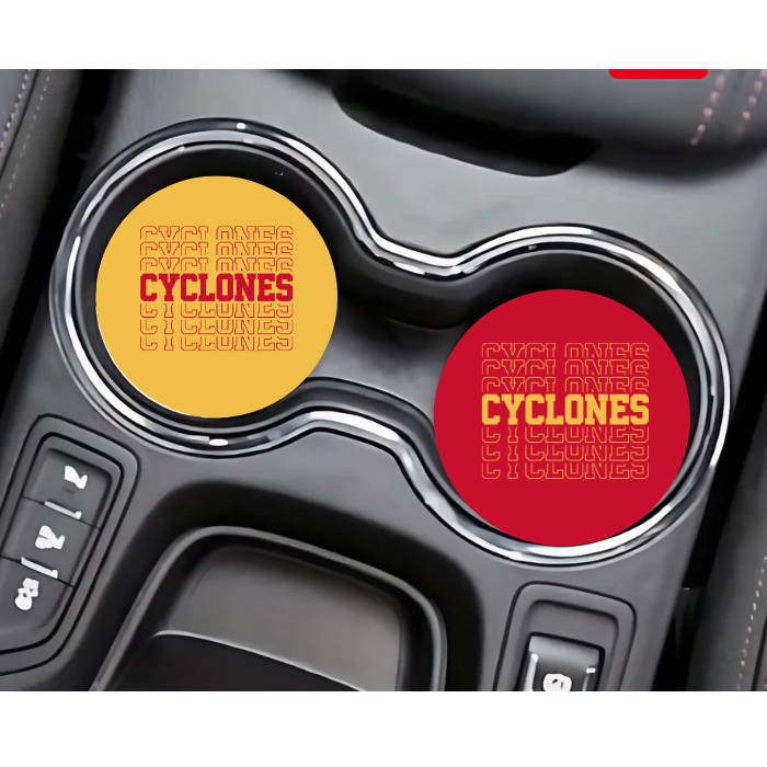 Car Coaster - Team Colors Iowa State