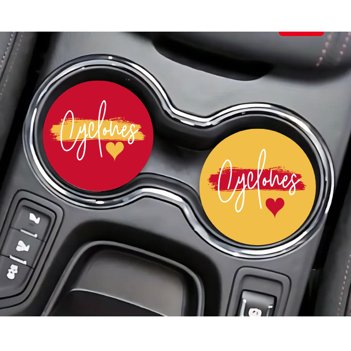 Car Coaster - Team Colors Iowa State