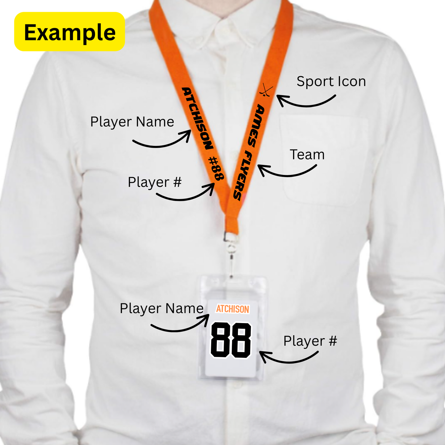 Hotel Key Lanyard - Personalized Player