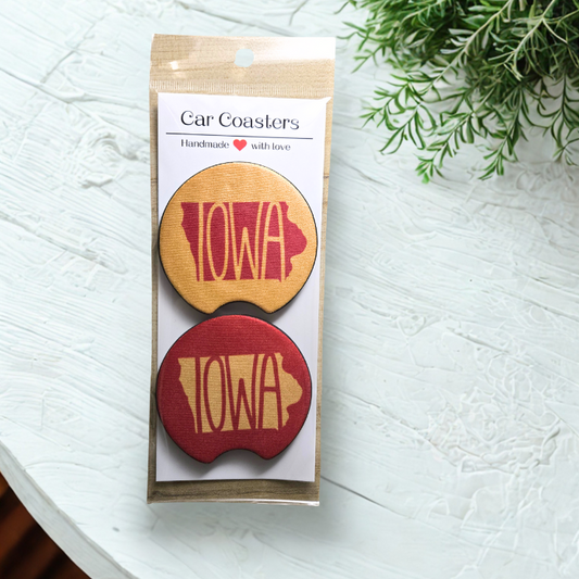 Car Coaster - Team Colors Iowa State