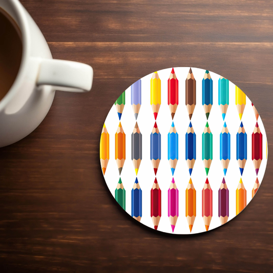 Colored Pencils - 4x4 Neoprene Coaster