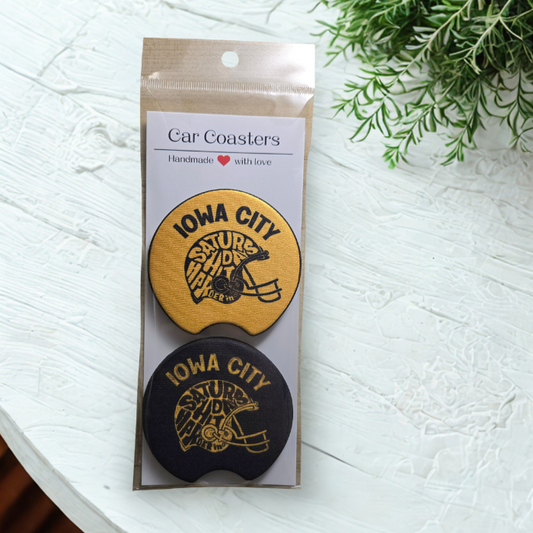 Car Coaster - Team Colors Iowa Hawkeyes