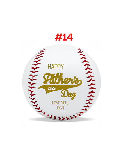 Baseball - Personalized Laser Engraved Design