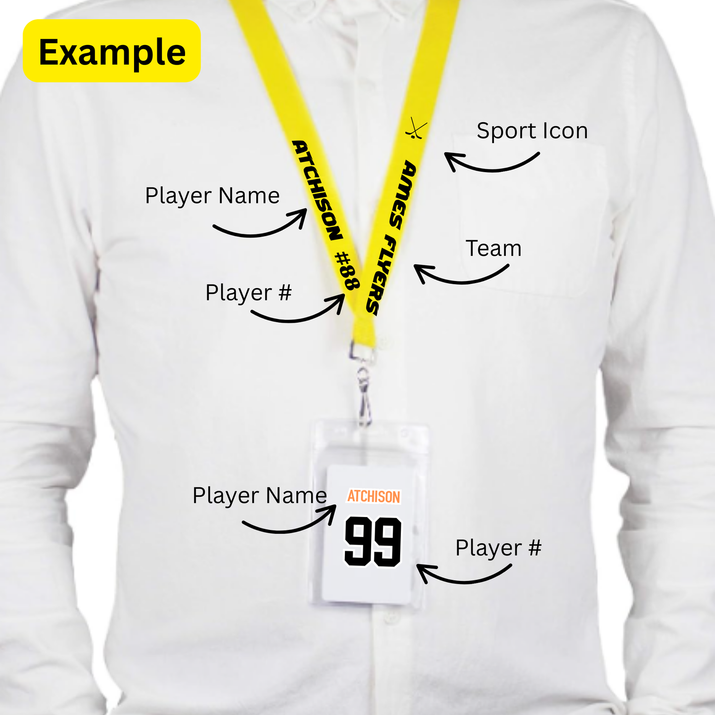 Hotel Key Lanyard - Personalized Player