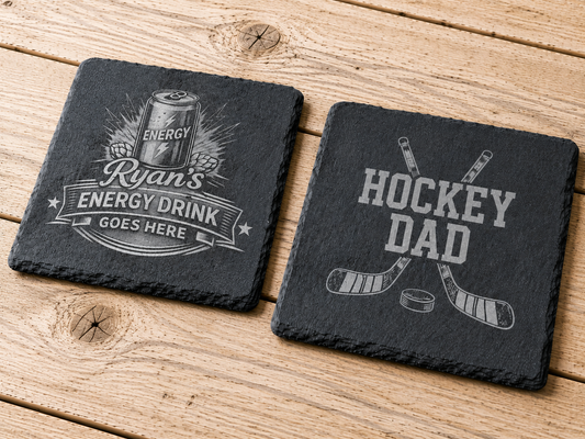 Custom engraved - Slate Coaster