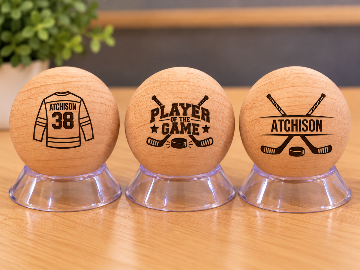Personalized Wooden Stick Handling Ball