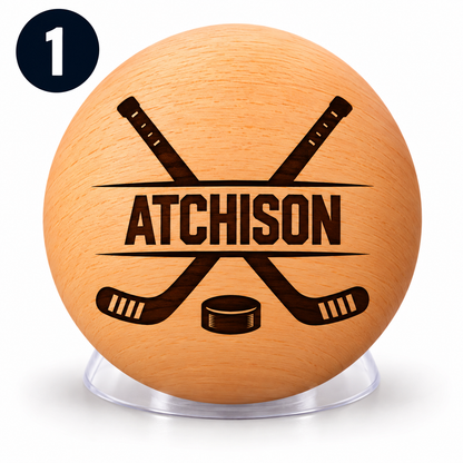 Personalized Wooden Stick Handling Ball
