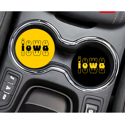 Car Coaster - Team Colors Iowa Hawkeyes