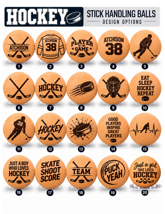 Personalized Wooden Stick Handling Ball